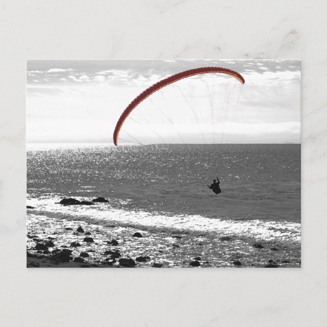 Parapente Pelo Cartão Postal Oceânico (Frente)