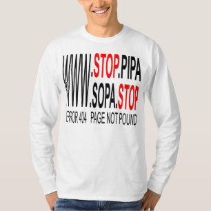 Parar a camiseta SOPA e PIPA