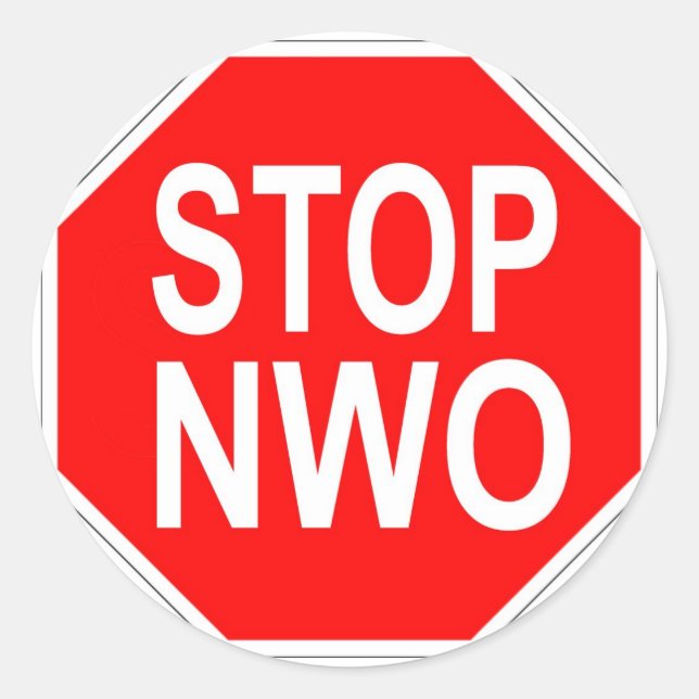 Parar adesivos NWO (Frente)