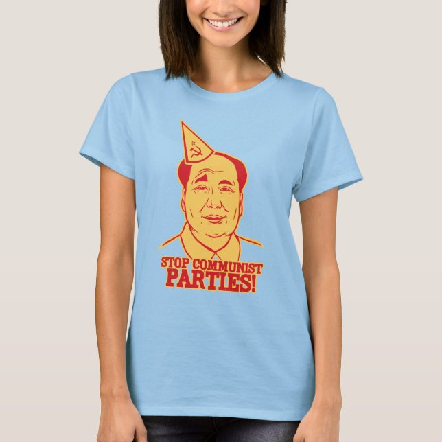 Parar Camiseta dos Partidos Comunistas (Frente)