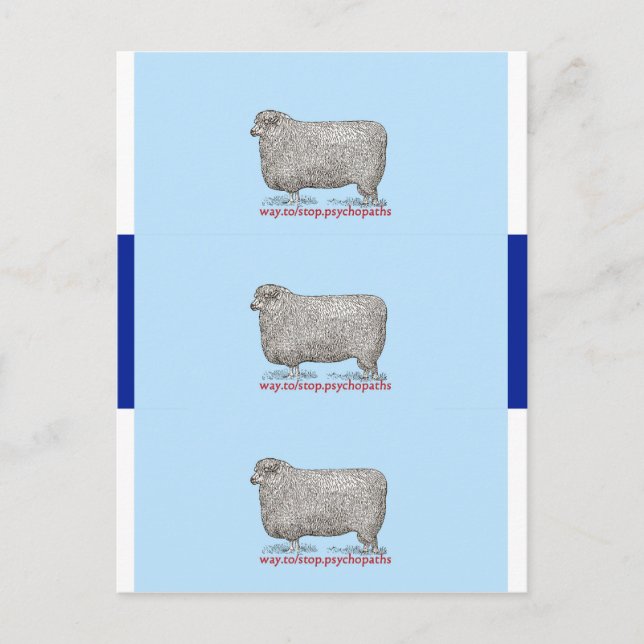 Parar Cartões de visitas Psicopatas (Frente)