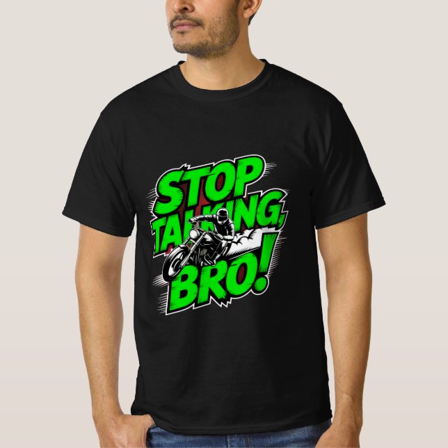 Parar De Falar, Mano - Bold Attitude T-Shirt Tribl (Frente)