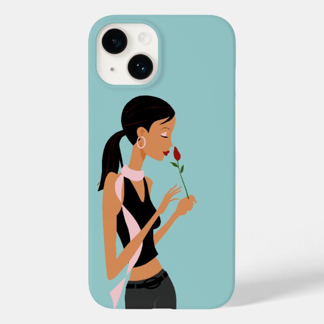 Parar e cheirar a Capa de telefone das Rosas (Verso)