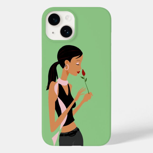 Parar e cheirar a Capa de telefone das Rosas (Verso)