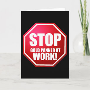 PARAR O Panner Dourado no trabalho CARTÕES de pros