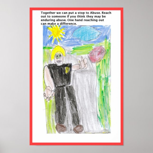 Parar Poster de Abuso (Frente)