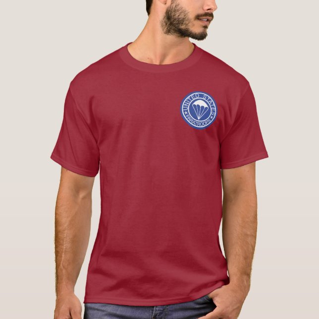 Paratroops dos E.U. + T-shirt transportados por (Frente)