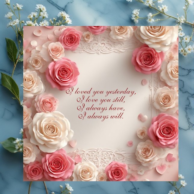 Parceiro Atemporal Rosas Pastel Shabby Chic Vintag (Vintage Shabby Chic Pastel Roses Soulmate Timeless)