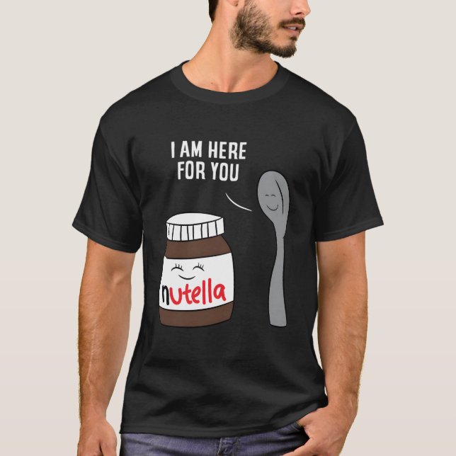Parceiro De Casal Da Camisa T Do namorados Nutella (Frente)