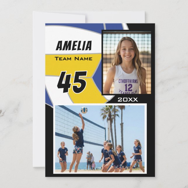 Parceiro de Memória de Foto do Jogador de Volei 2 (Frente)
