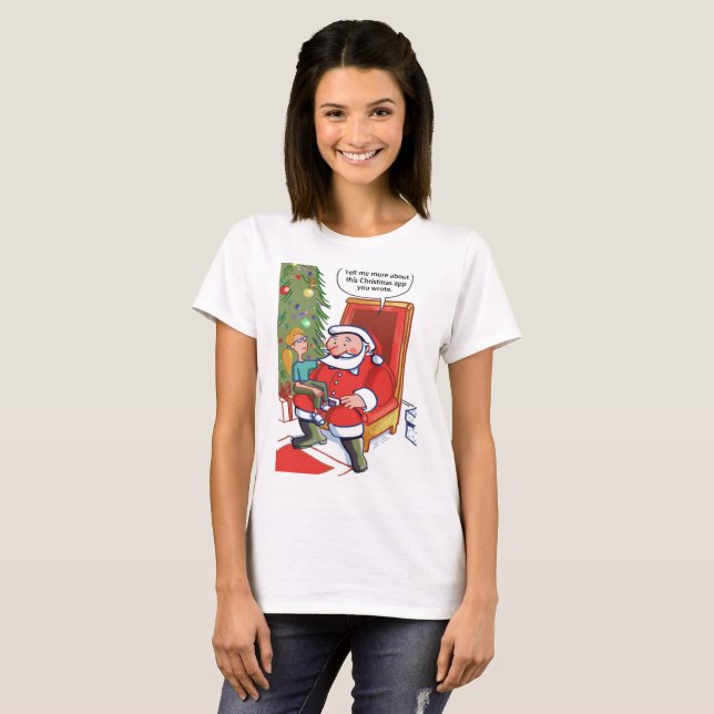 Parceiros Comerciais de Natal T-shirt branca para  (Frente Completa)