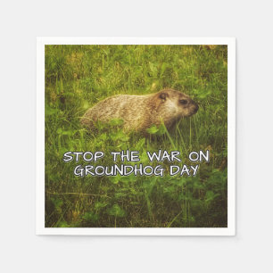 Pare a guerra com os guardanapos do dia da marmota