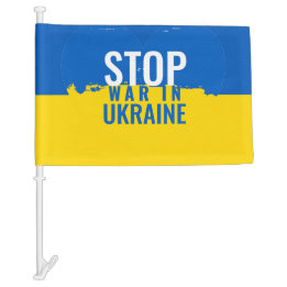 Pare a Guerra na Ucrânia. Bandeira ucraniana.