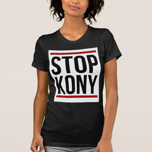 "Pare camisas de T de Kony" (camisetas) e chapéus (Frente)