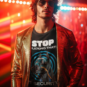 Pare De Clicar Nisso! T-Shirt Engraçado pela Segur