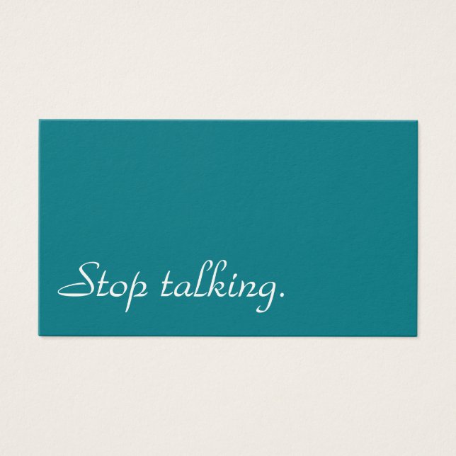 Pare De Falar. (Frente)