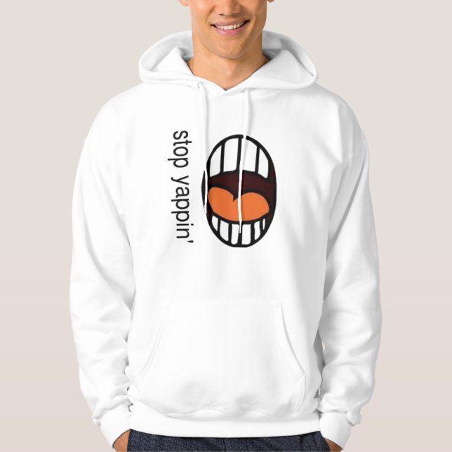 " Pare de Latir " / moletom com capuz  (Frente)