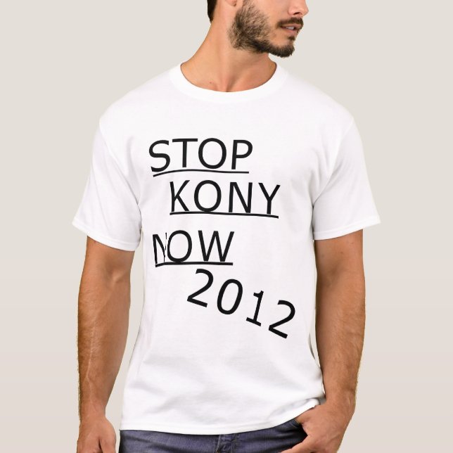 PARE o t-shirt de KONY AGORA (Frente)