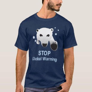 Pare o t-shirt do aquecimento global