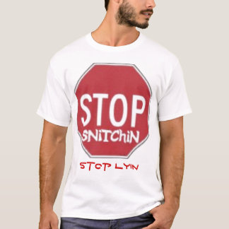 Pare o t-shirt do lyin da parada do snitchin