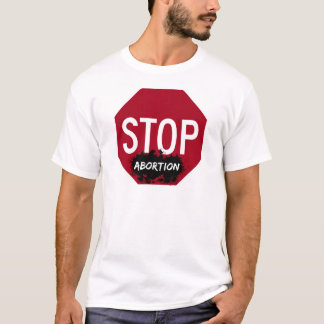 Pare o t-shirt dos homens do aborto