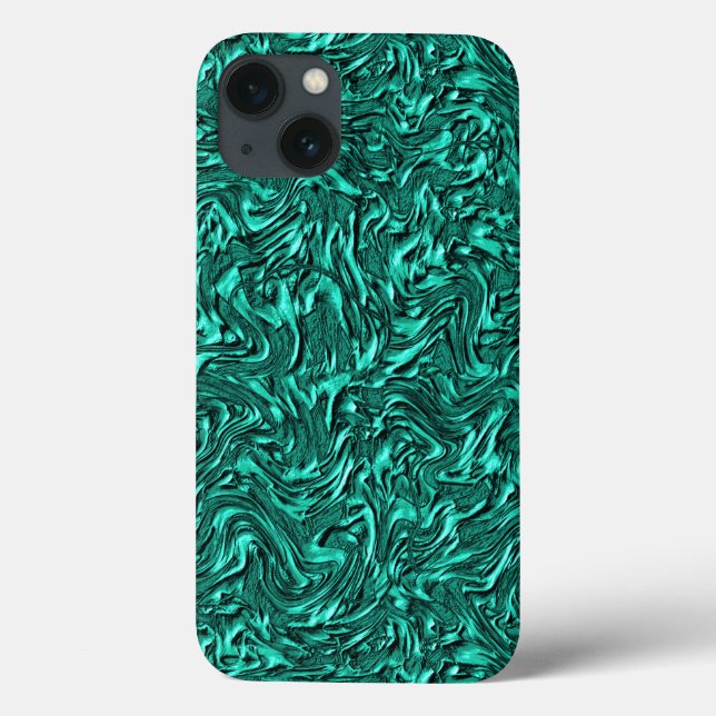 Parece jade verde texturizado de parede (Verso)