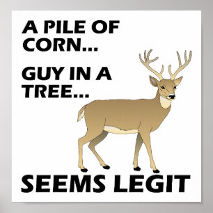 Parece Legit Funny Hunting Poster