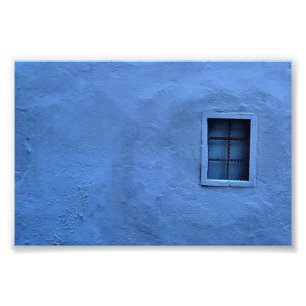 Parede azul - impressão da foto