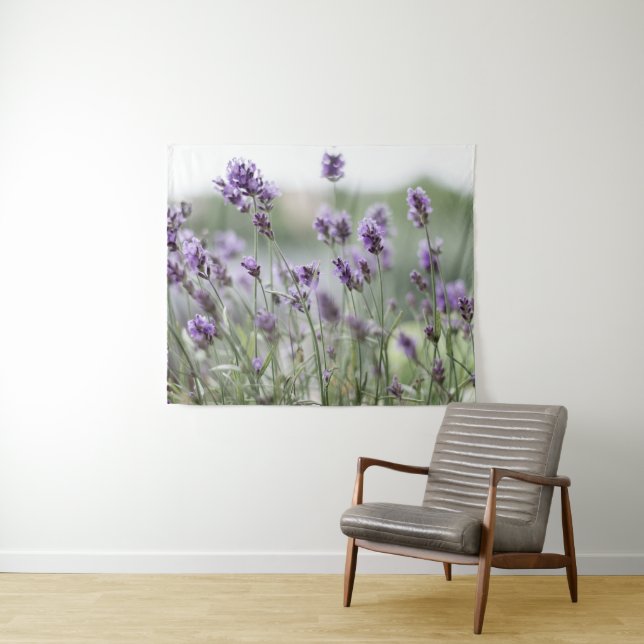 Parede Belo Tapete Roxo do Campo de Lavanda (In Situ (Horizontal))