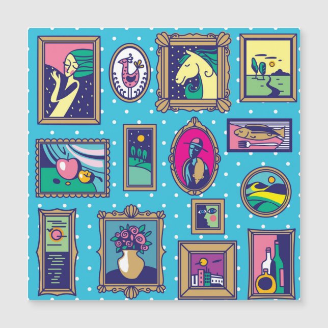 Parede da Galeria: Coleção de Imagens Diversas (Frente)