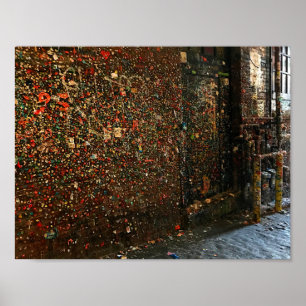 Parede de Gum Seattle nº 1 Poster