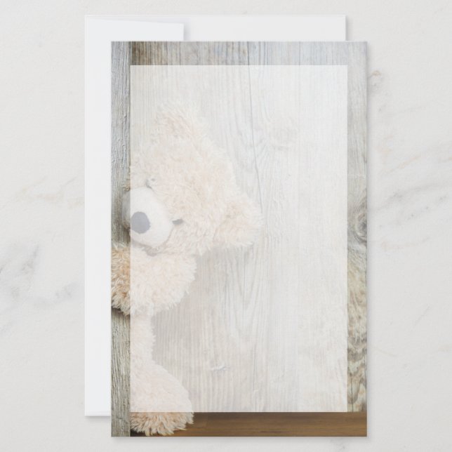 Parede de Madeira Rústica De Urso Bastante Enchido (Frente)