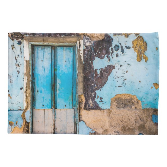 Parede e porta azuis (Verso)