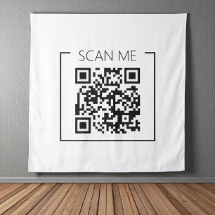 Parede Moderno Tapete de Negócios Código QR Minimalista E