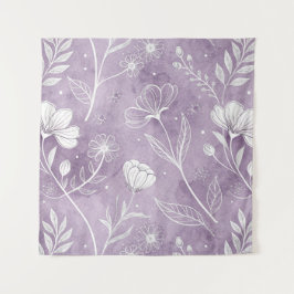Parede Tapete Quadrado de Flor de Lavanda – 57" x 57"