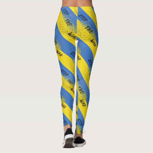 Parem As Leggings Da Guerra Da Ucrânia (Verso)