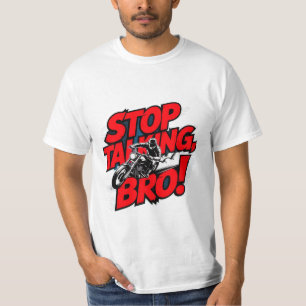 Parem De Falar Irmão - Camisa T De Atitude Negrito