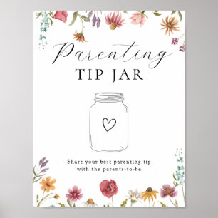 Parentalidade de flor selvagem Dica jar Poster
