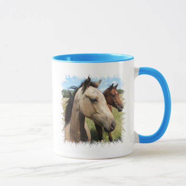 Pares de caneca de café dos cavalos (Direita)