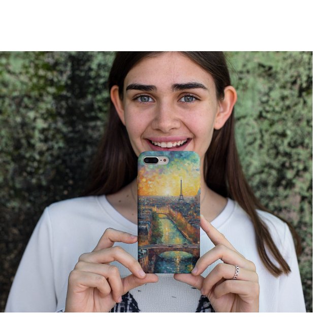 Paris à noite, estilo van Gogh (Criador carregado)