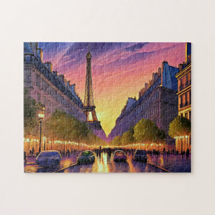 Paris Art 2 Skyline Art Fotografias Quebra-cabeça