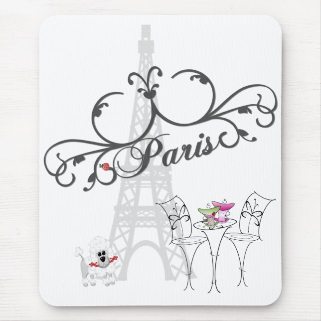 Paris Cafe Mousepad (Frente)