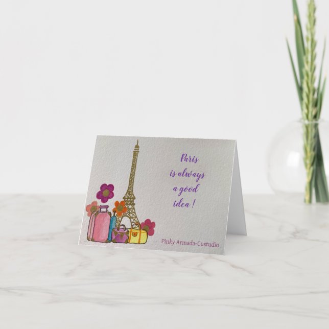 Paris é sempre um cartão de nota de boa ideia (Frente)