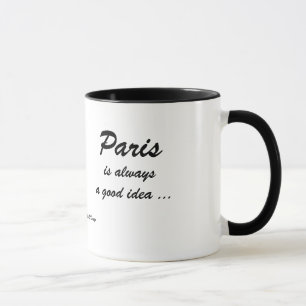 Paris é sempre uma boa ideia   -   caneca de café