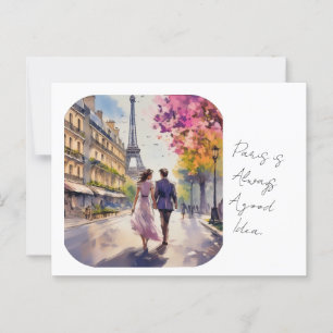 Paris é sempre uma boa ideia Cartão postal