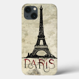 Paris, Eiffel Tower Vintage Script