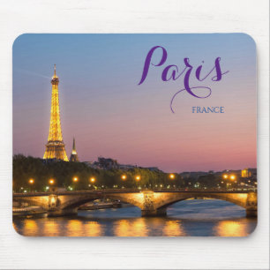 Paris França Cartão postal Eiffel Tower Mouse Pad 