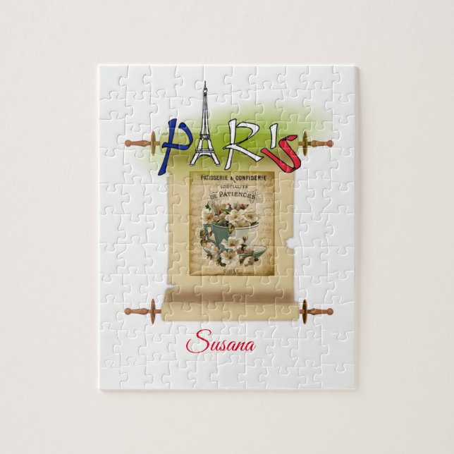 Paris França Decorative Jigsee Quebra-cabeça (Vertical)