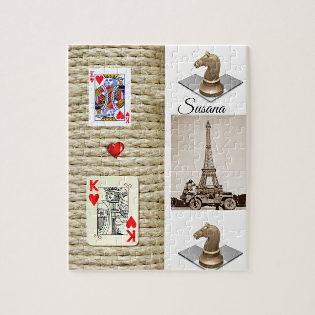 Paris França Decorative Jigsee Quebra-cabeça (Vertical)