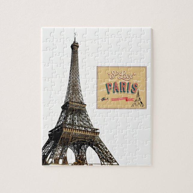 Paris França Decorative Jigsee Quebra-cabeça (Vertical)
